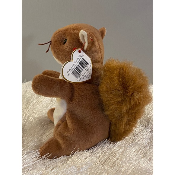 𖣘ⴽ𝖠ⴽⴹ𖣘   RARE Ty Beanie Baby NUTS the SQUIRREL 🐿️ with ERRORS❗️   ꢳ⊂❝᎖ᘸꢳ - Picture 3 of 11